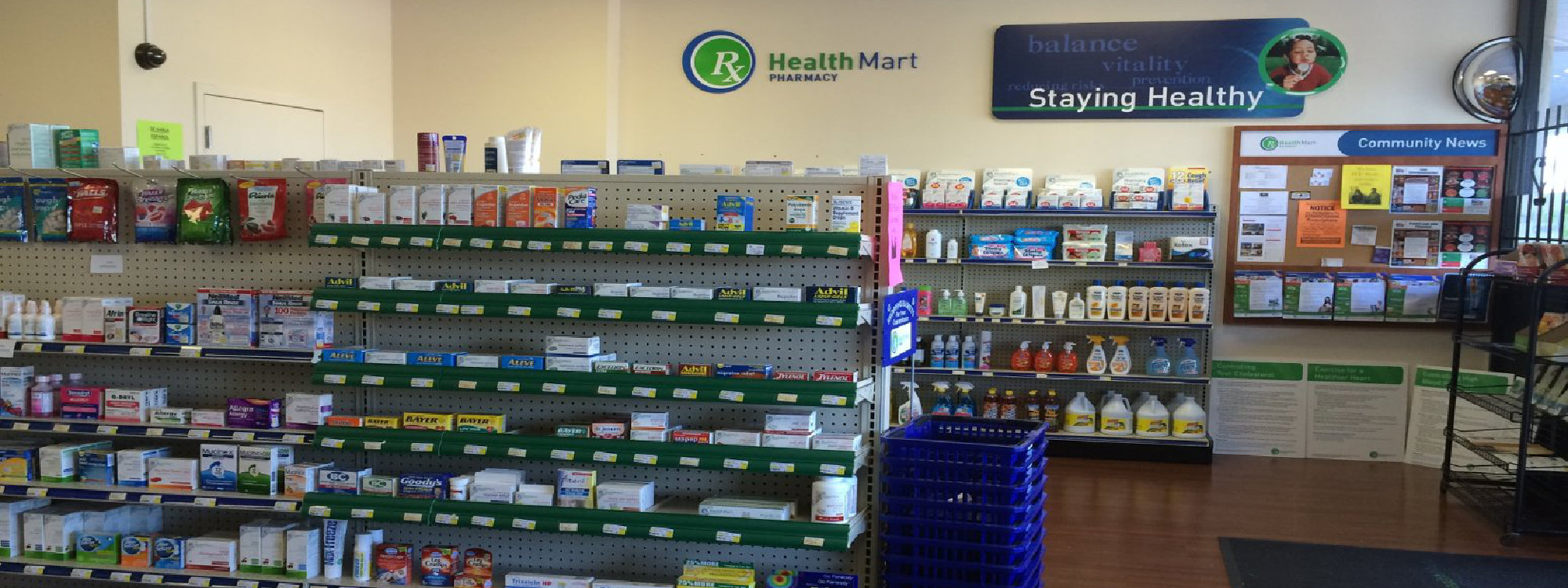 Inside the Ricker Pharmacy counter